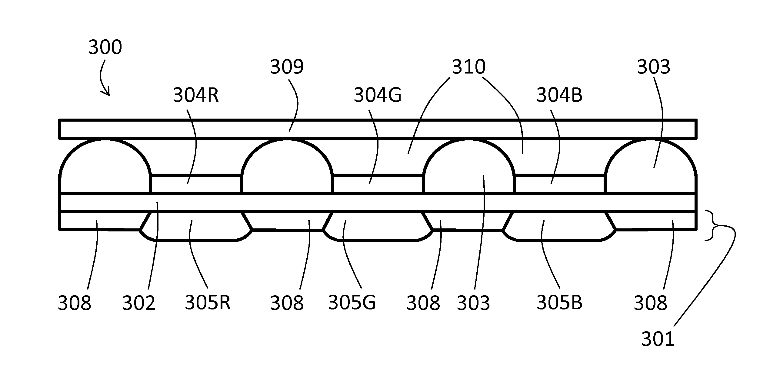 Local seal for encapsulation of electro-optical element on a flexible substrate