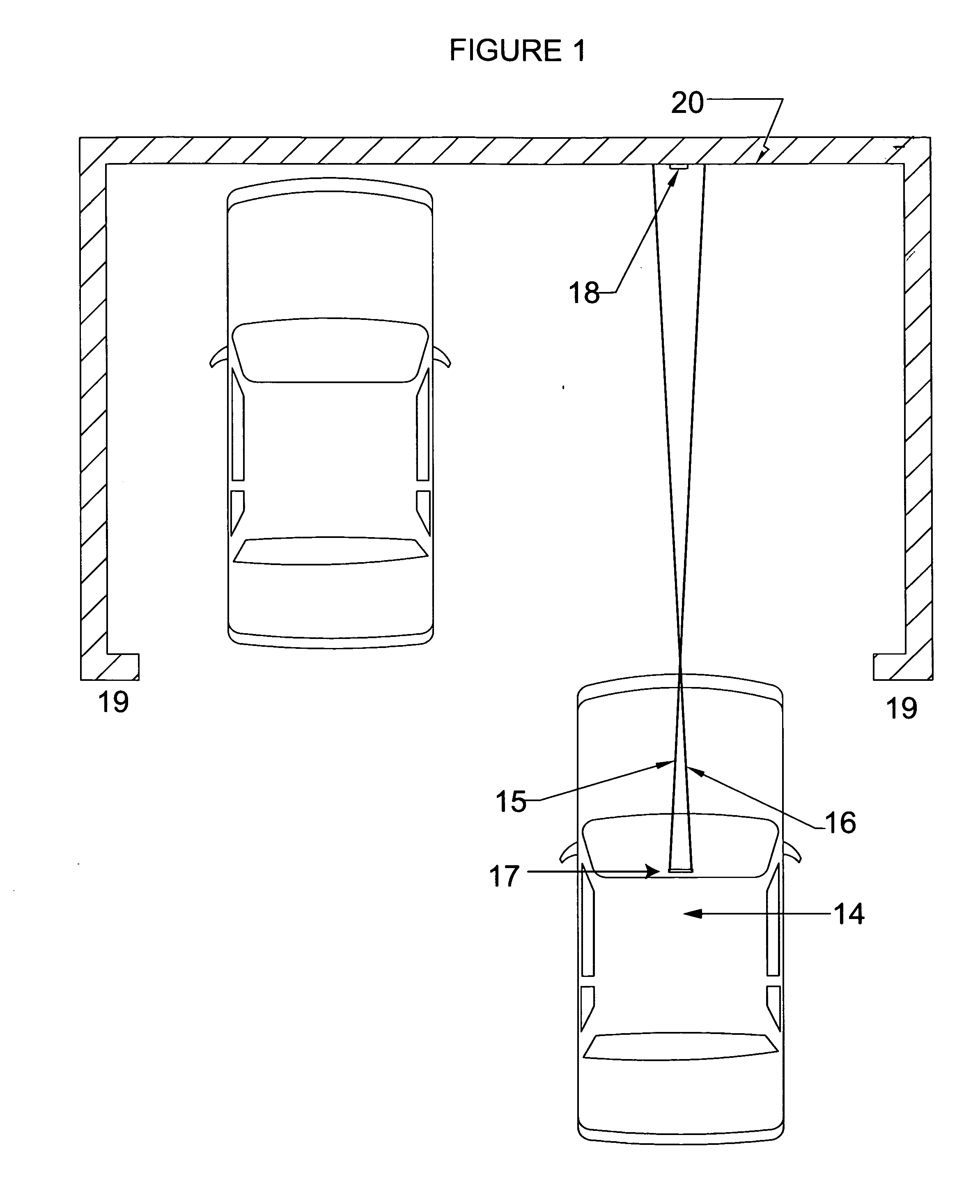 Dual laser beam guidance and parking device