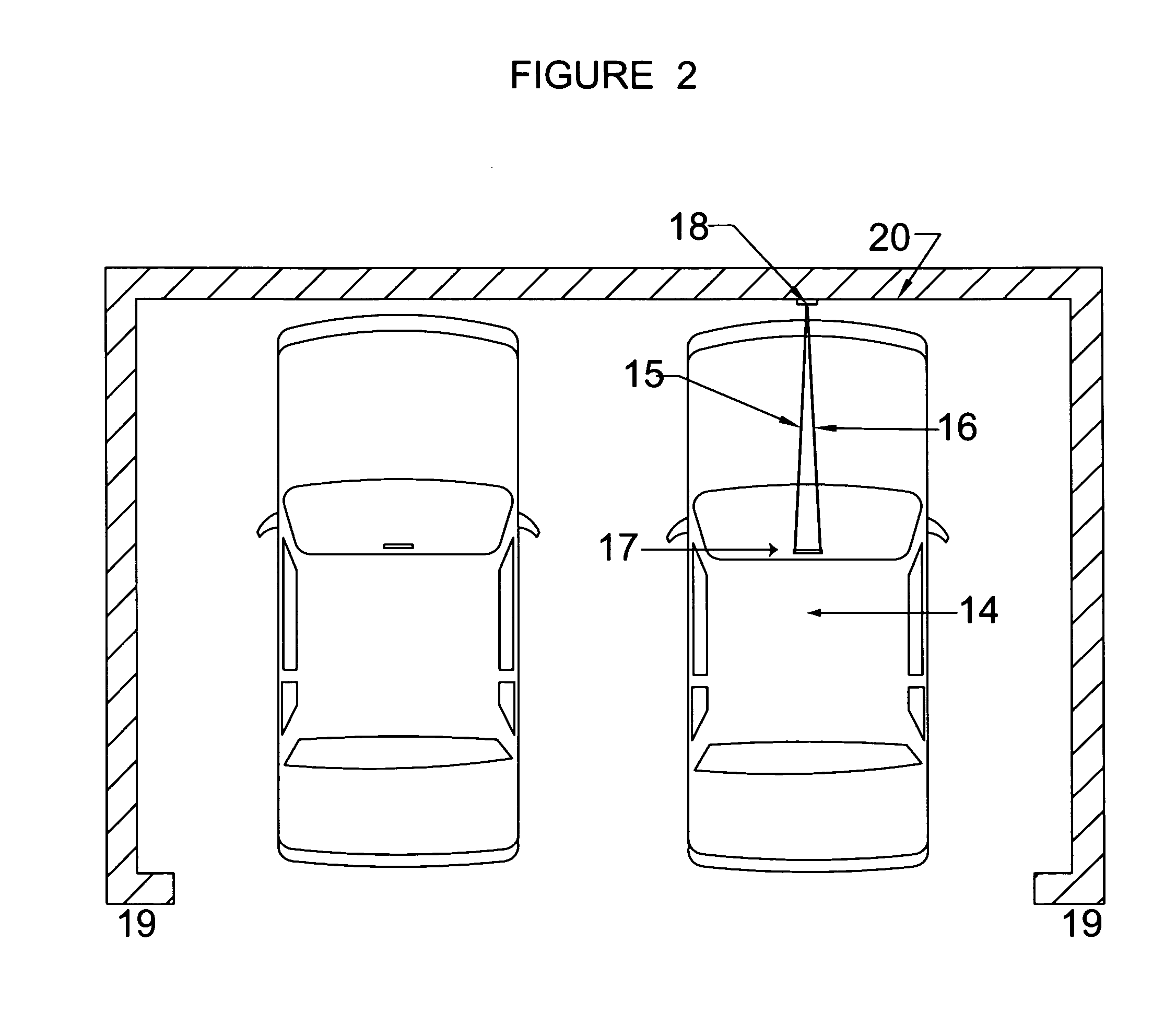 Dual laser beam guidance and parking device