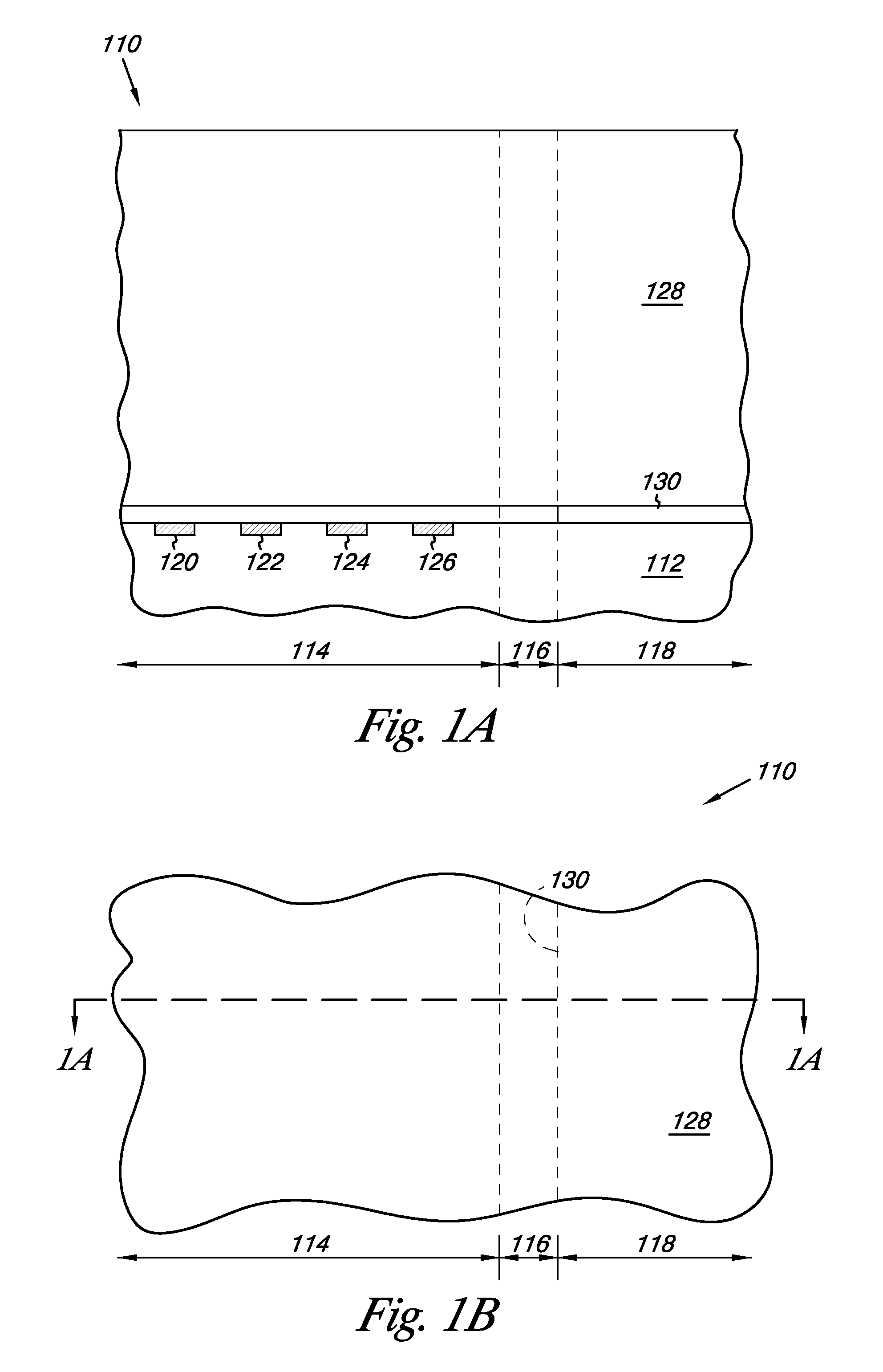 High aspect ratio openings