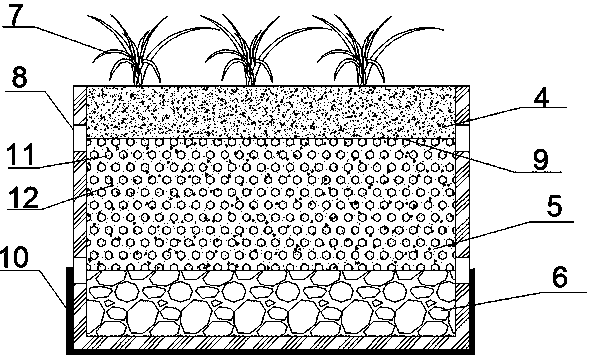 Backwashable constructed wetland, and production and operation mode thereof