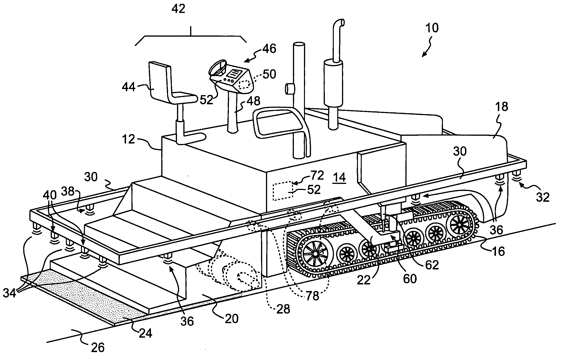 Paving machine output monitoring system