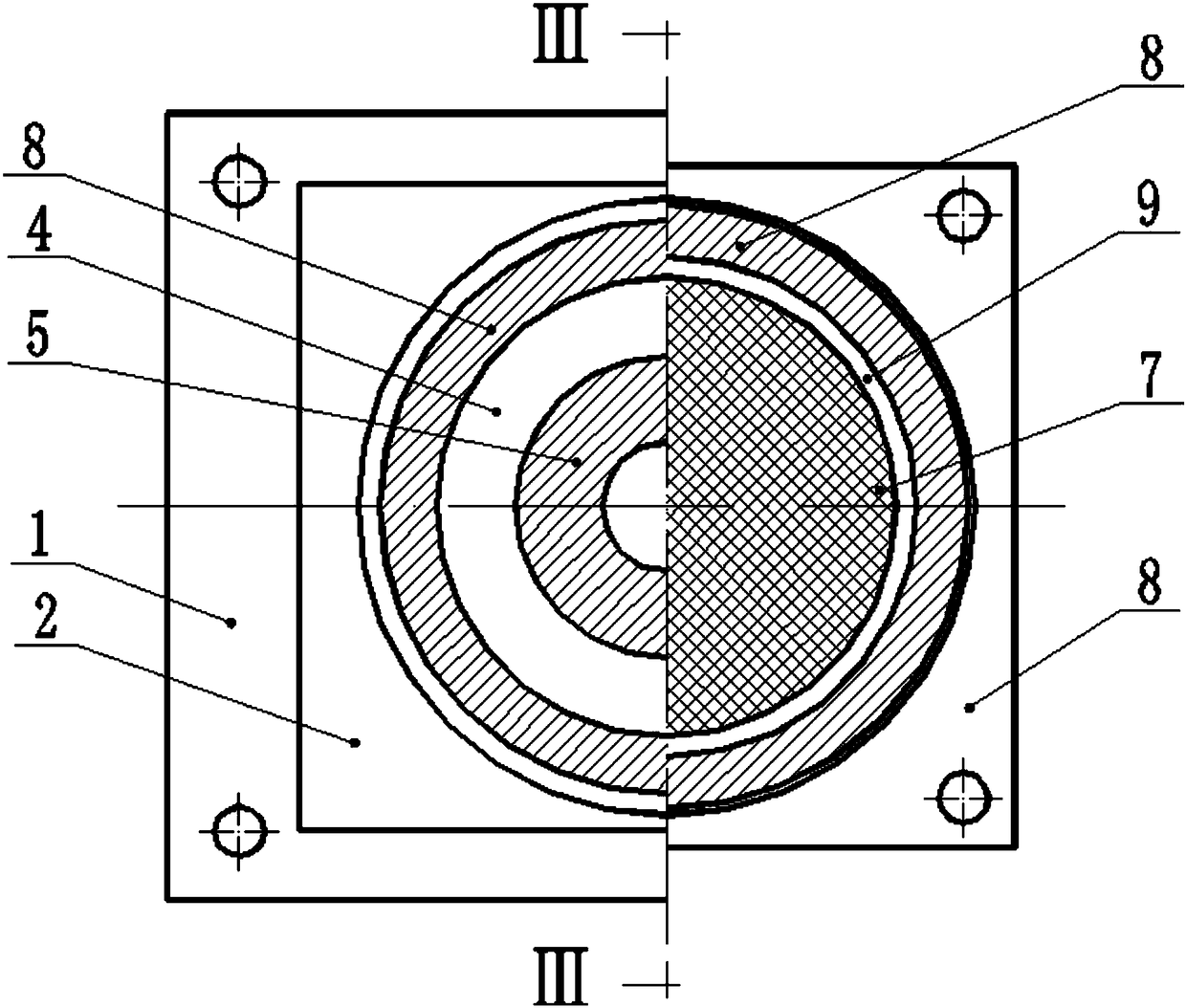 Anti-collision high elastic support in horizontal direction