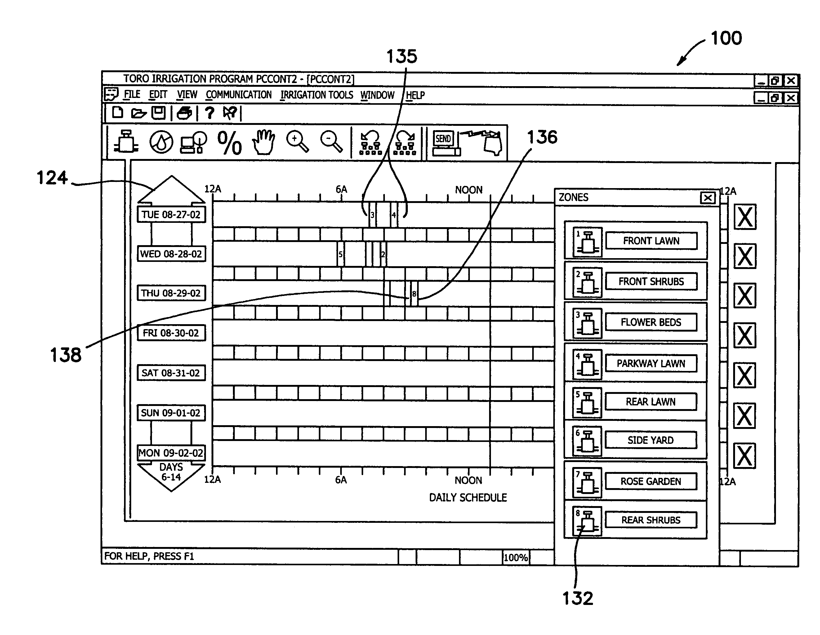 PC-programmed irrigation control system