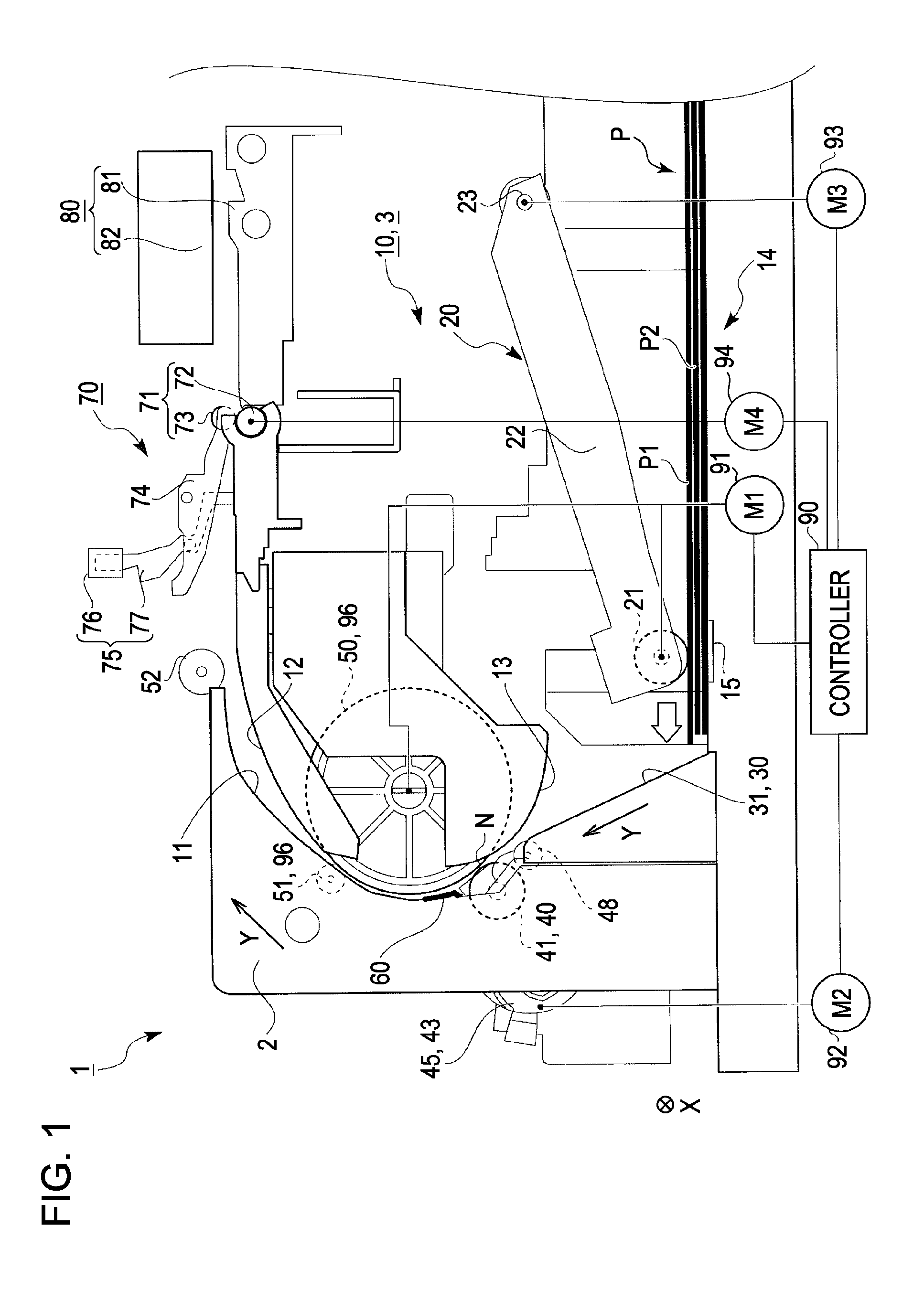 Medium feeding device and recording apparatus