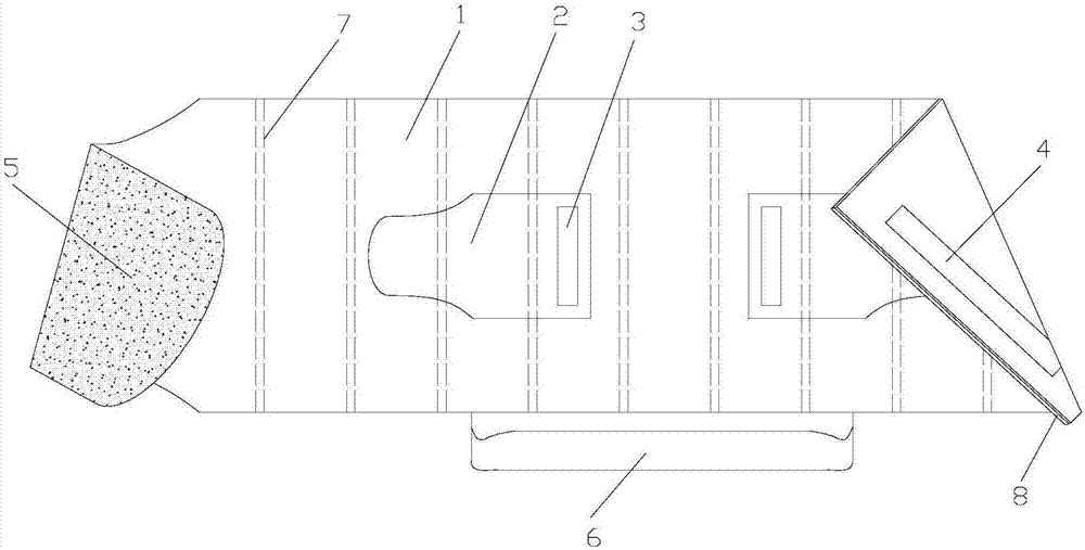 Restraining strap for mania patients