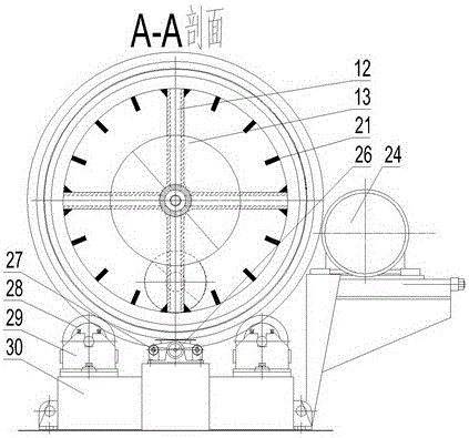 Special slag cooler for heat storage secondary combustion purification plants for treating and adsorbing VOCs (volatile organic compounds) waste gas and solid waste