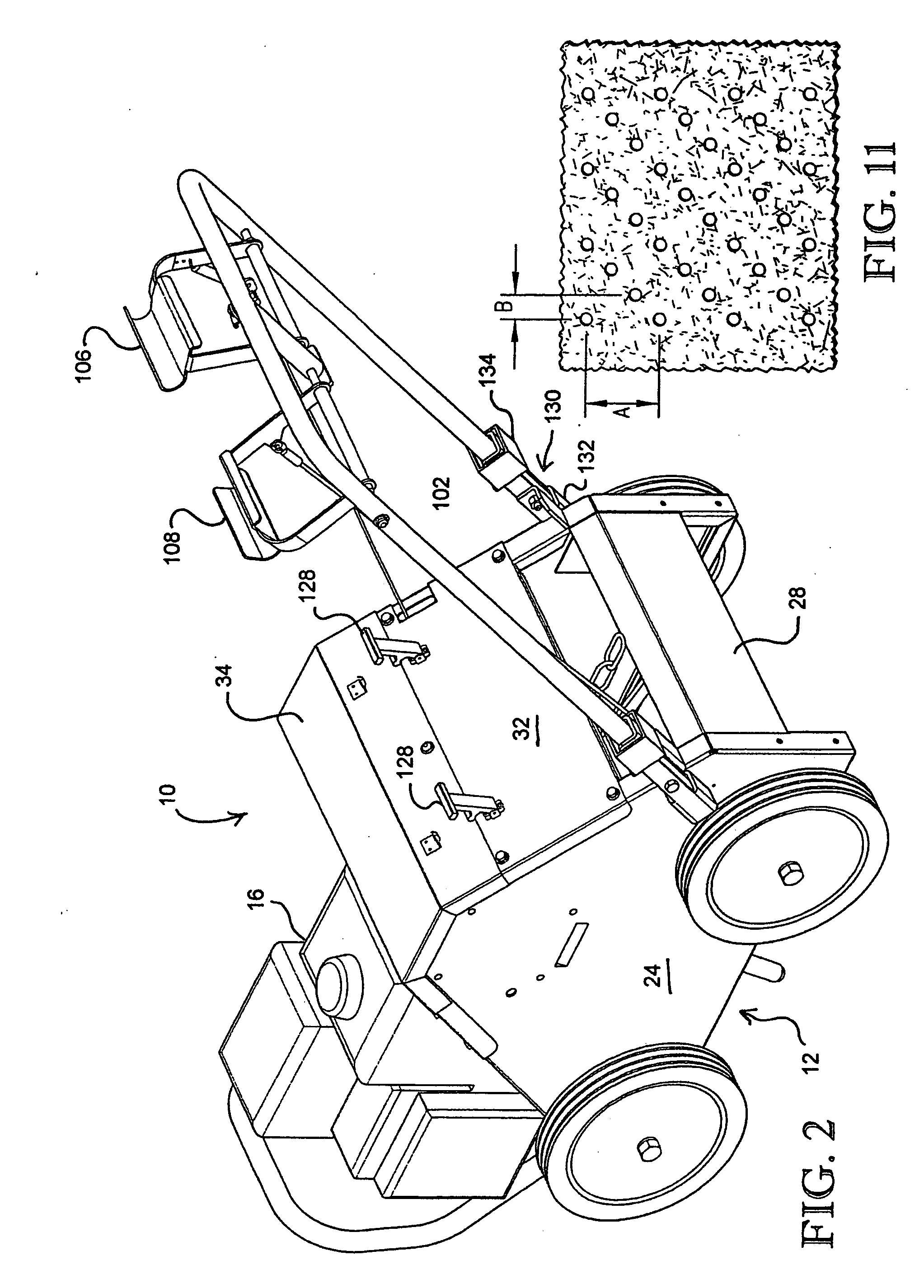 Turf aerator with unibody construction and reciprocating tines