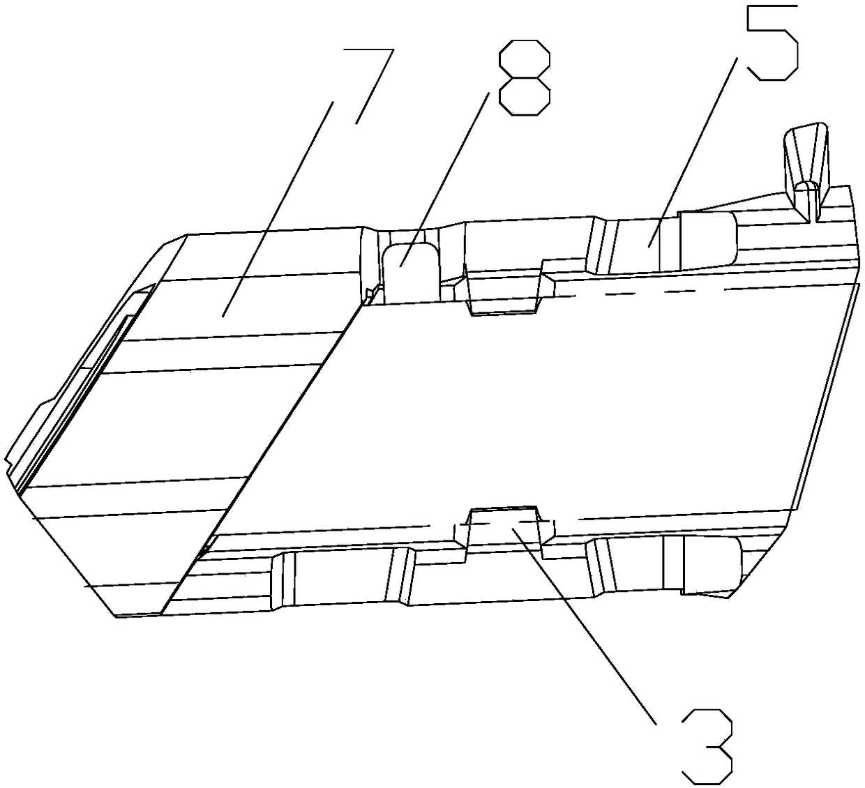 Light guide fixing support for vehicle lamp