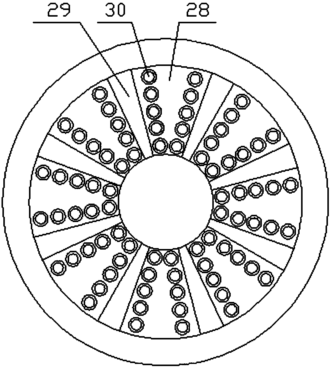 Material twisting and squeezing crushing mechanical device