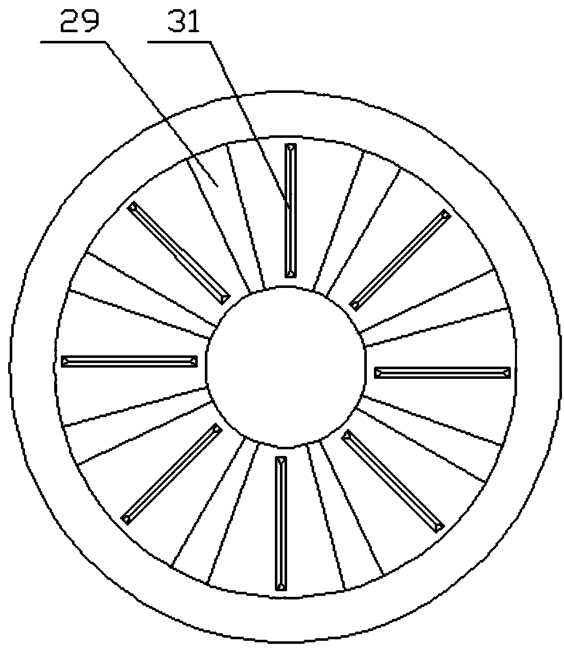 Material twisting and squeezing crushing mechanical device