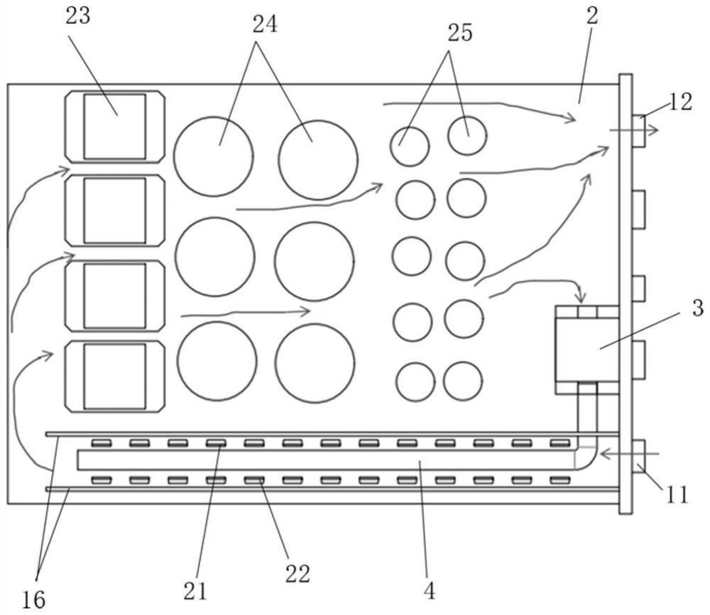 Self-circulation immersion jet power supply module