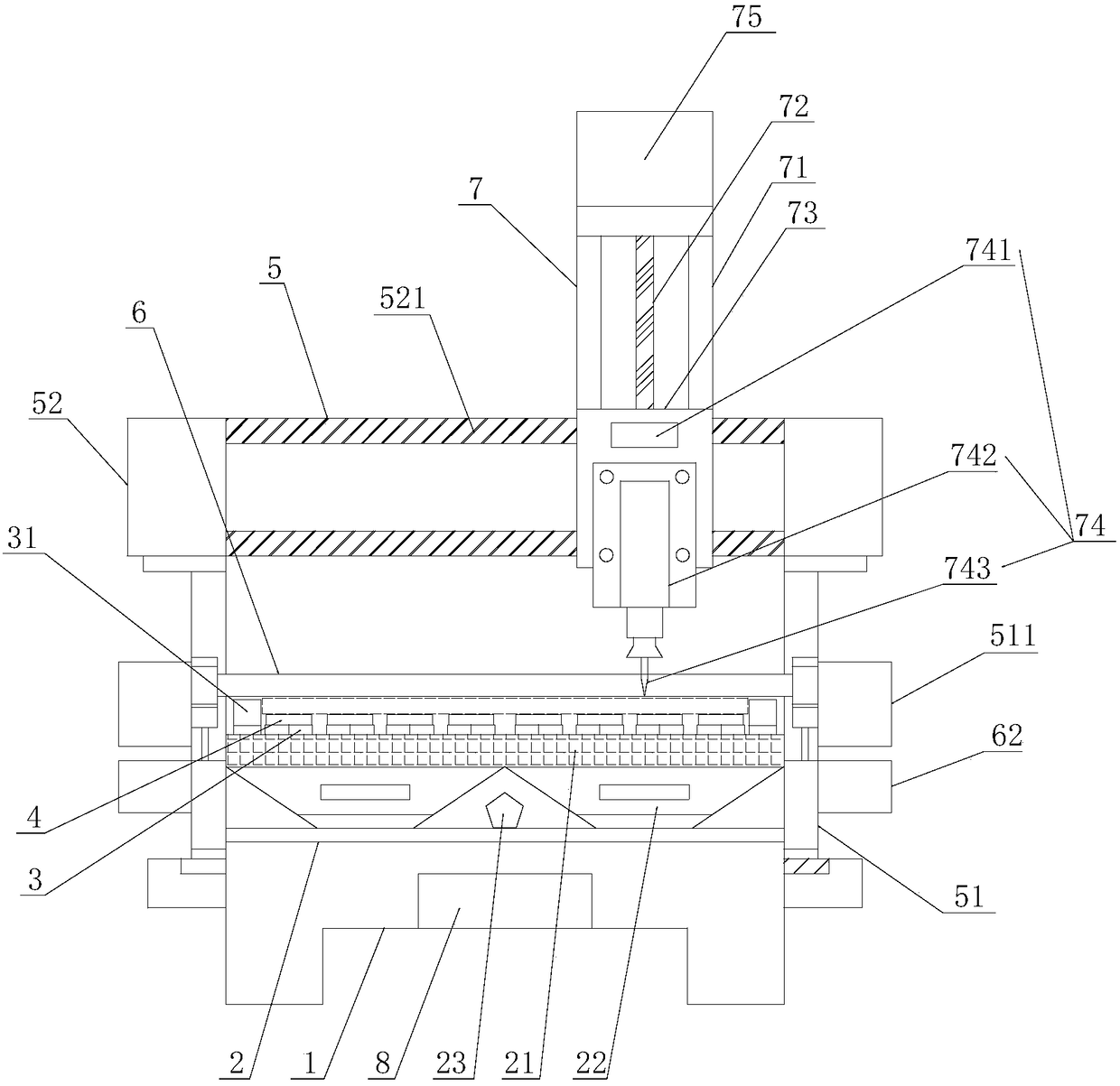 Solid plate cutting device