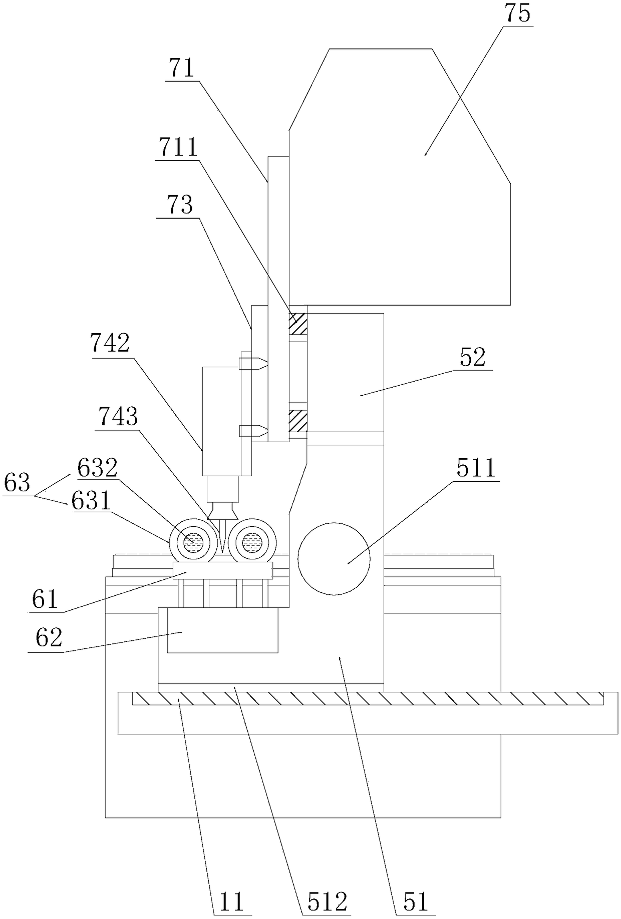 Solid plate cutting device