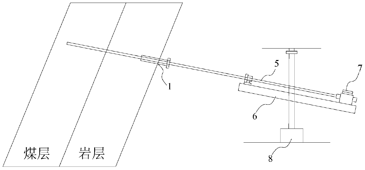 Bottom plate rock roadway layer penetrating drilling hydraulic slag discharging efficient cleaning system and method