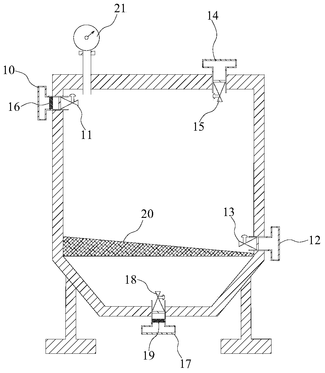 Bottom plate rock roadway layer penetrating drilling hydraulic slag discharging efficient cleaning system and method