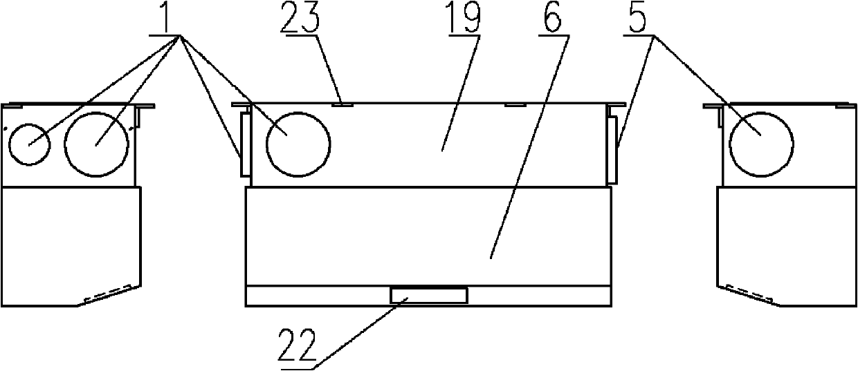 Water heater with semi-concealed assembled air source heat pump