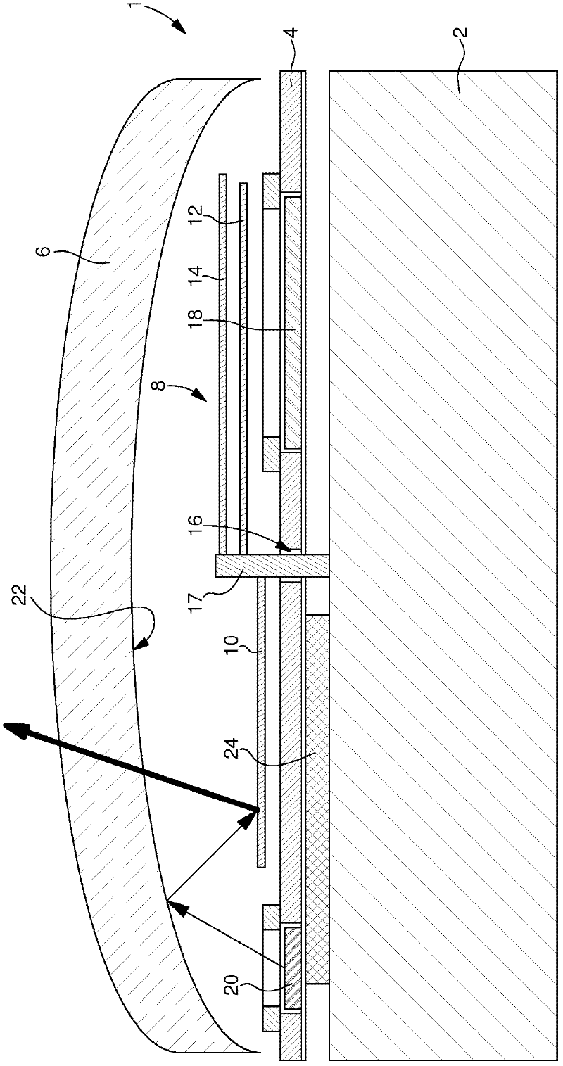 Trimming element for a wristwatch