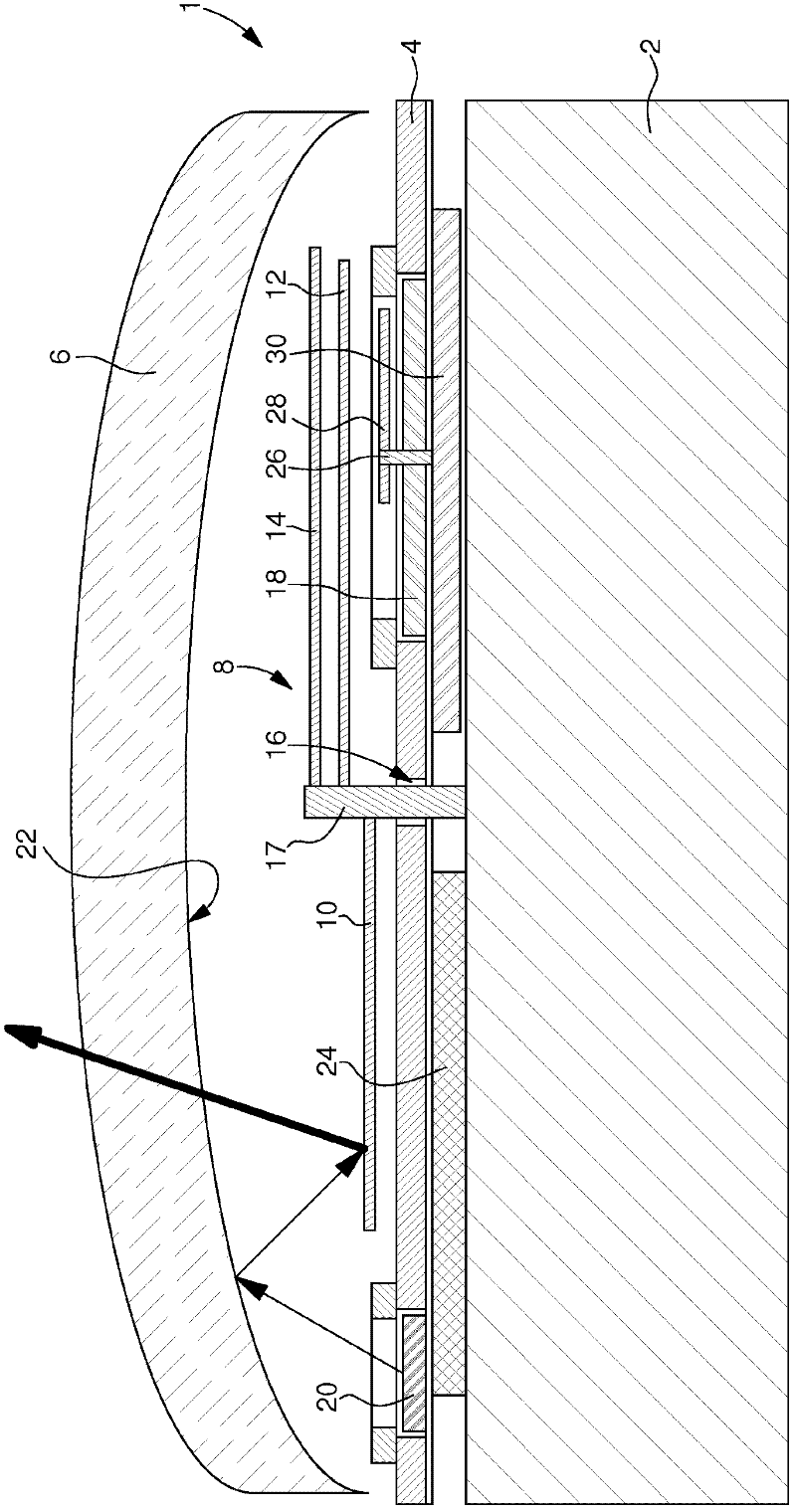 Trimming element for a wristwatch