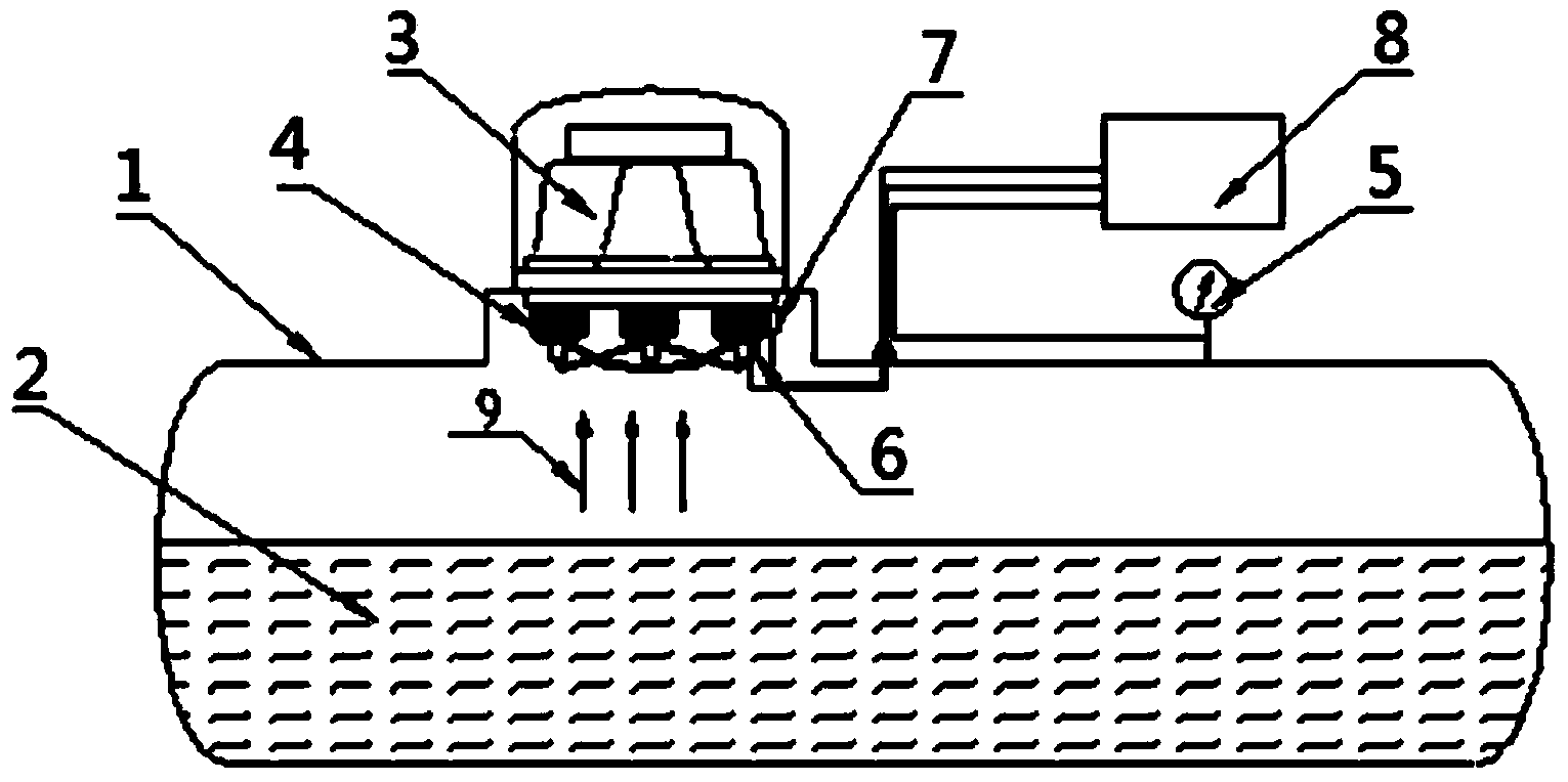 Pumpless circulation method for small skid-mounted evaporation gas reliquefaction and recovery device for liquefied natural gas