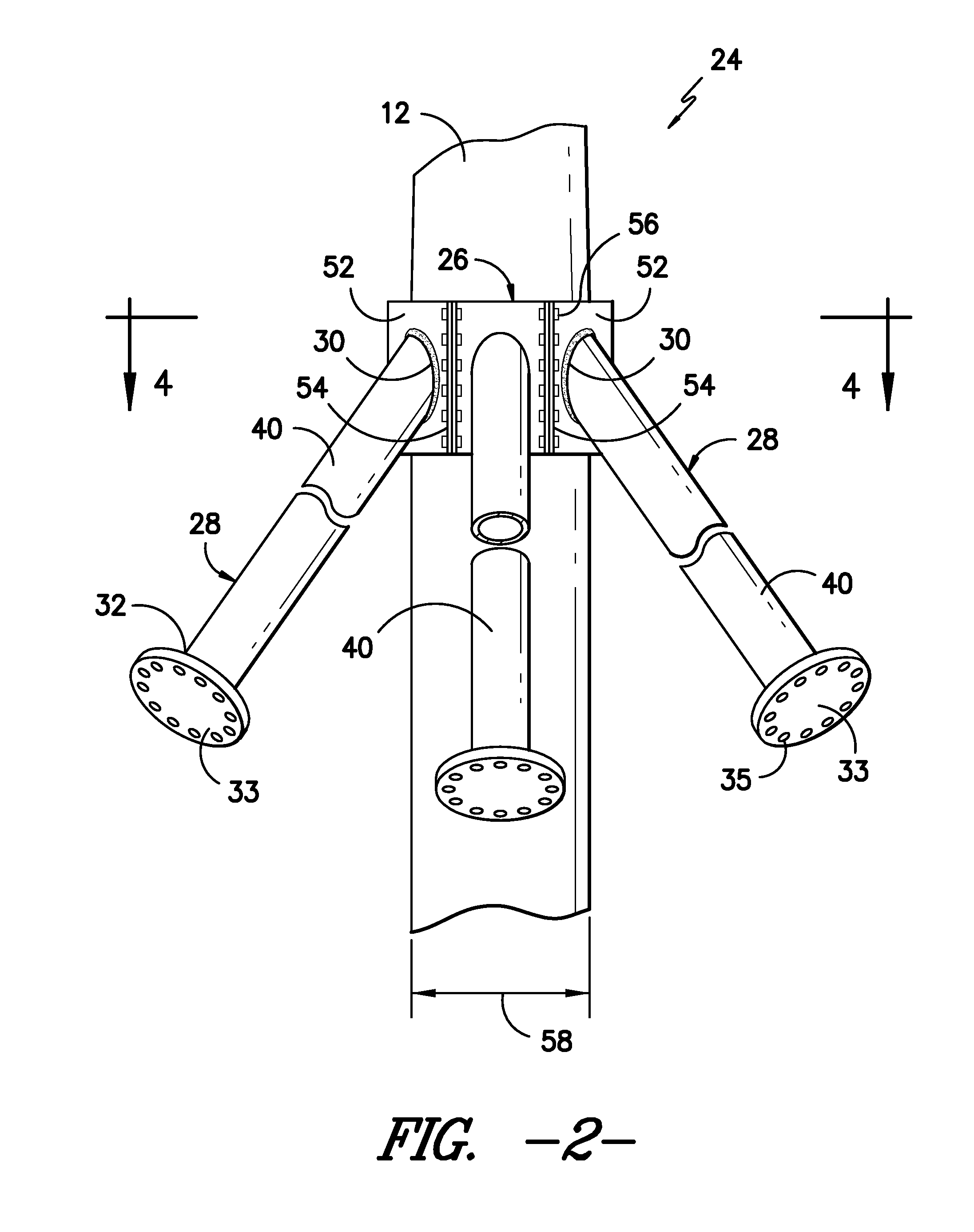 Onshore wind turbine with tower support system