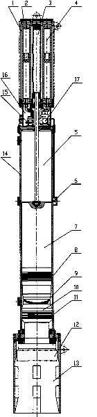 Multi-function closed cylinder type hydraulic piling hammer