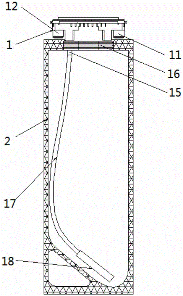 Bag body structure of novel dry powder bag