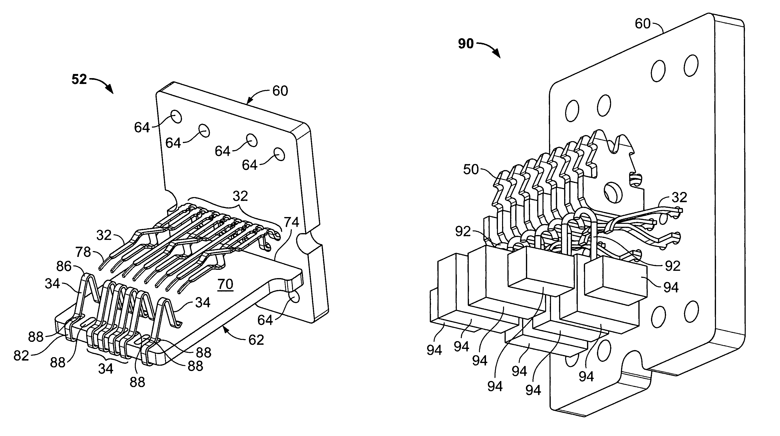 Electrical connector with crosstalk compensation