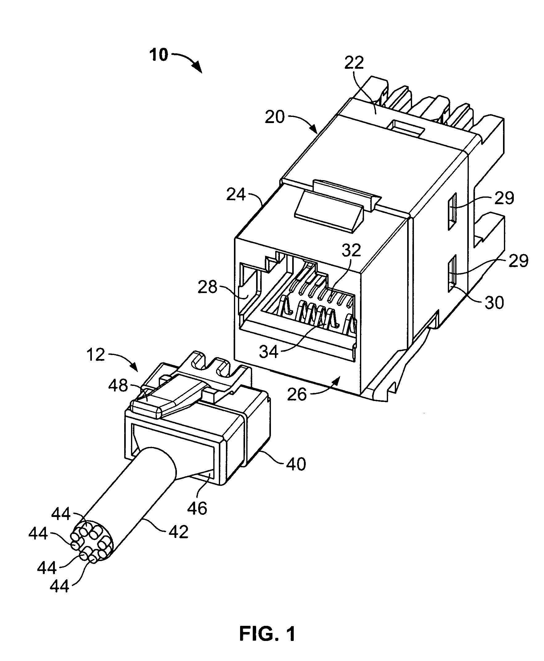 Electrical connector with crosstalk compensation