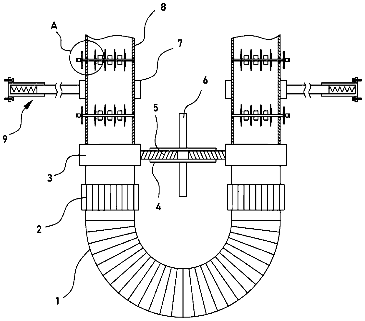 Anti-blocking device for building water supply and drainage