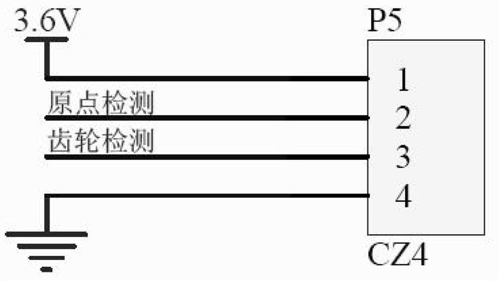 Control system of intelligent lock driving motor