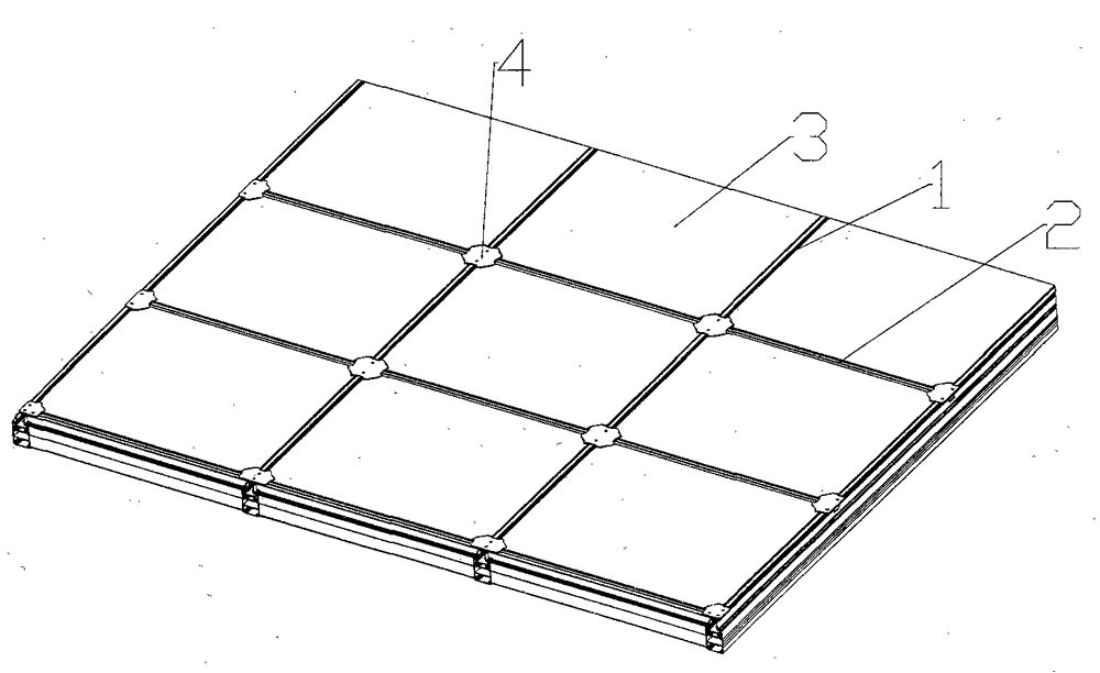 The leak-proof method of the sun room roof and the roof structure of the sun room