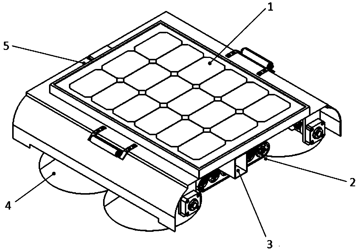 Photovoltaic power station cleaning robot based on fan direct dust removal and its working method