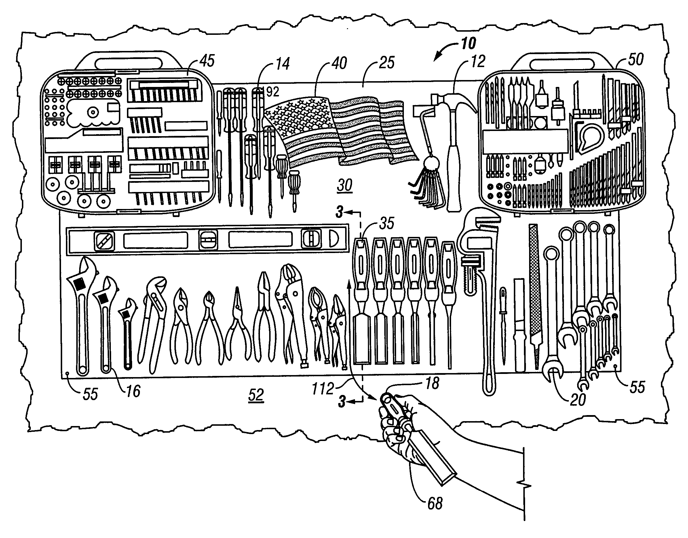 Tool attachment and organizer system and methods