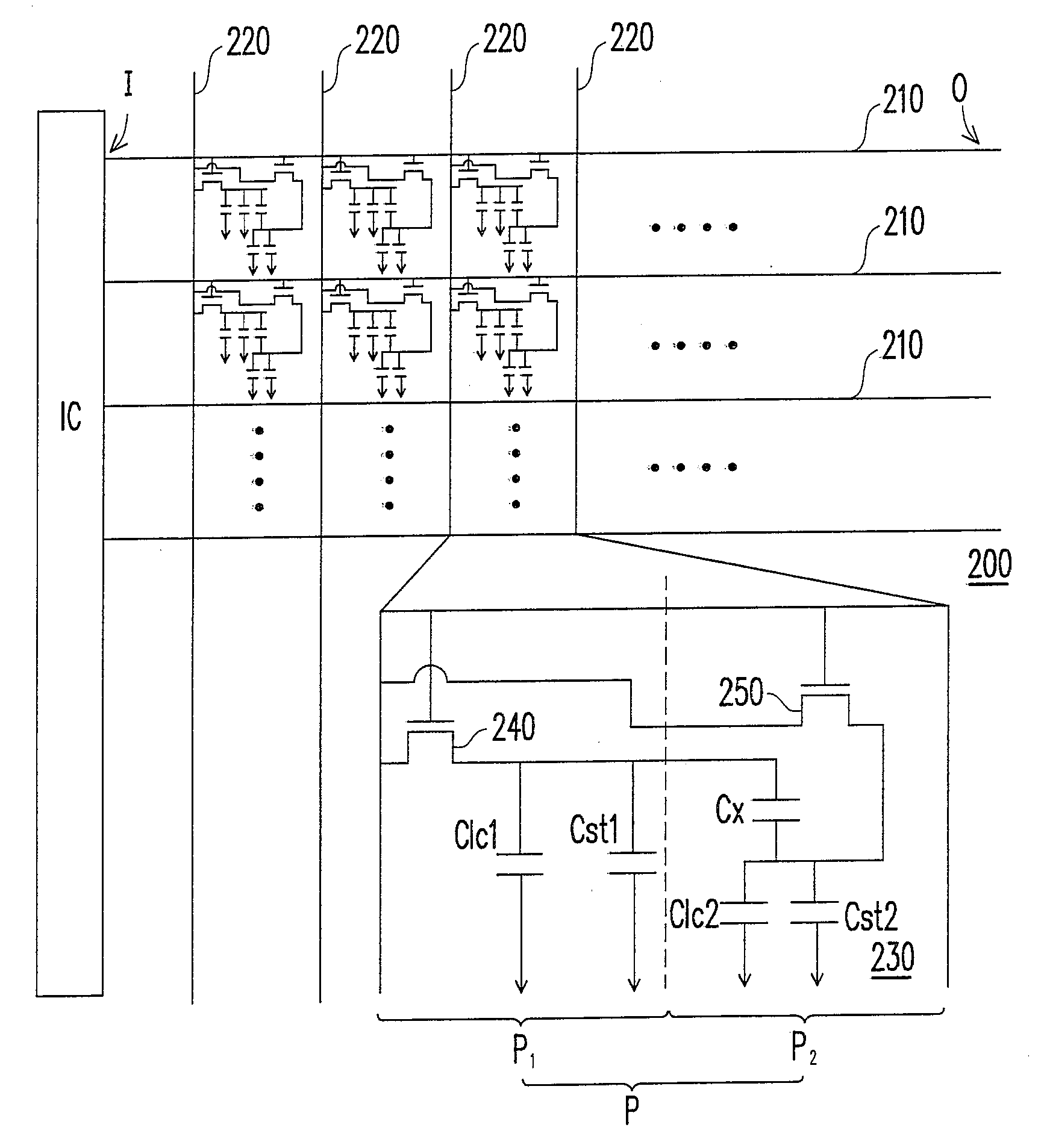 Thin film transistor array substrate and pixel structure