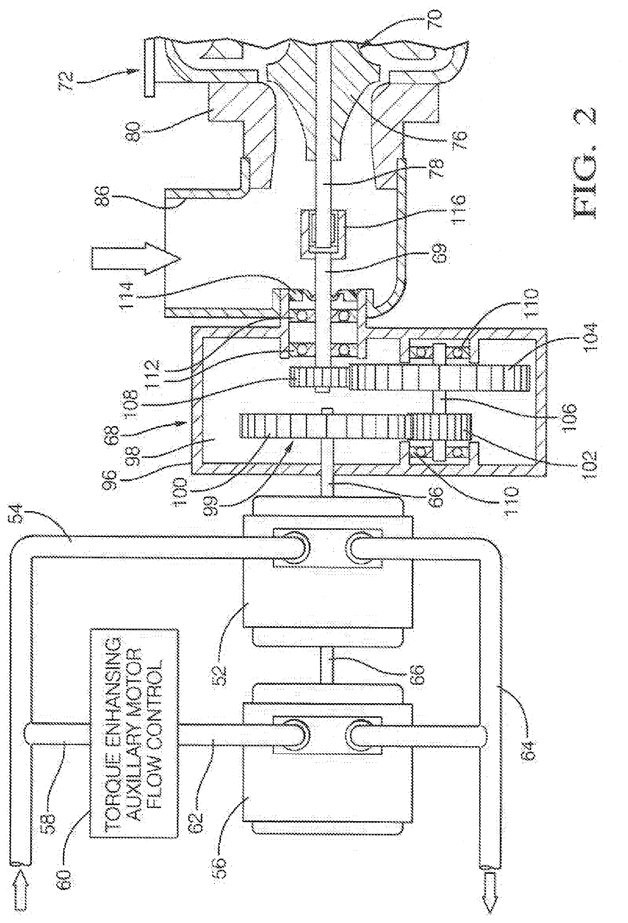 High performance turbo-hydraulic compressor