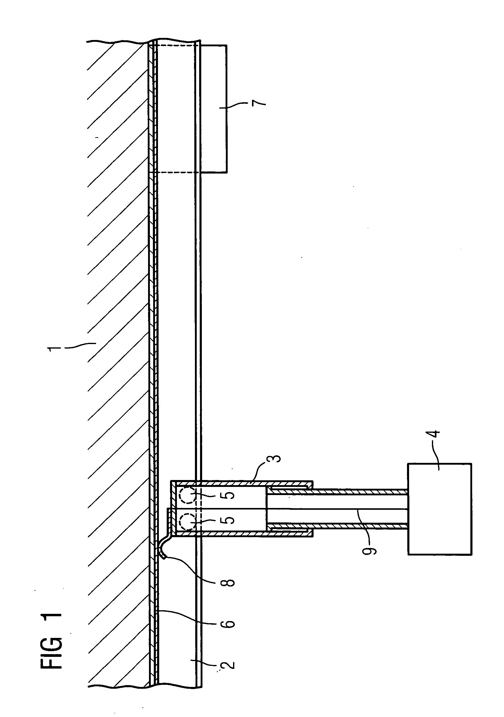 X-ray device with an x-ray source fixed to a ceiling stand