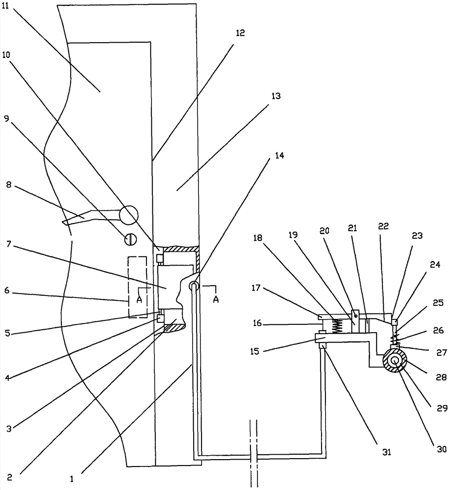 A gas valve closing method