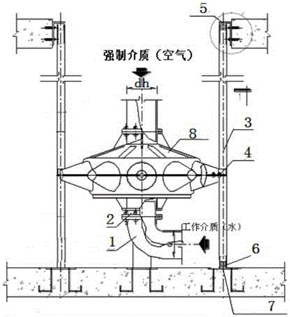Automatic coupling disk type jet flow aerating apparatus