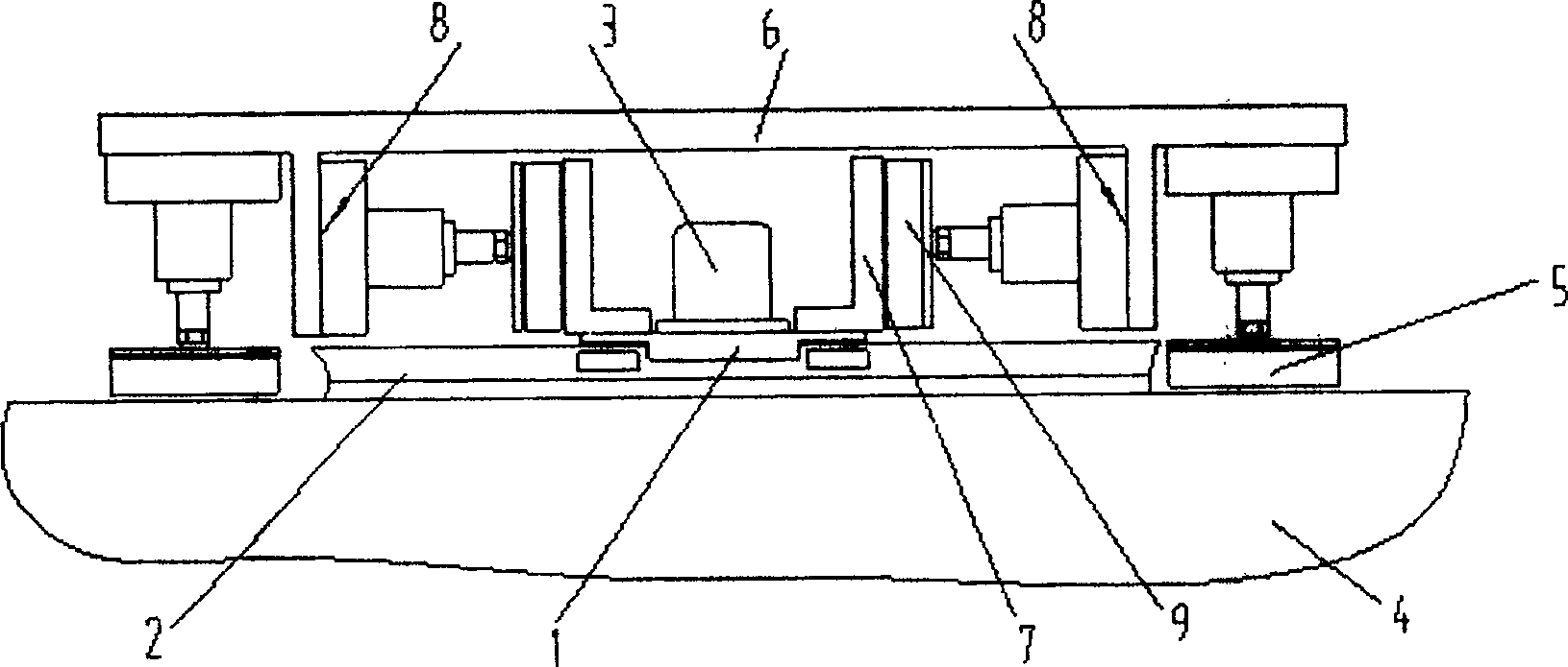 Air cushion driver for air float displacement table