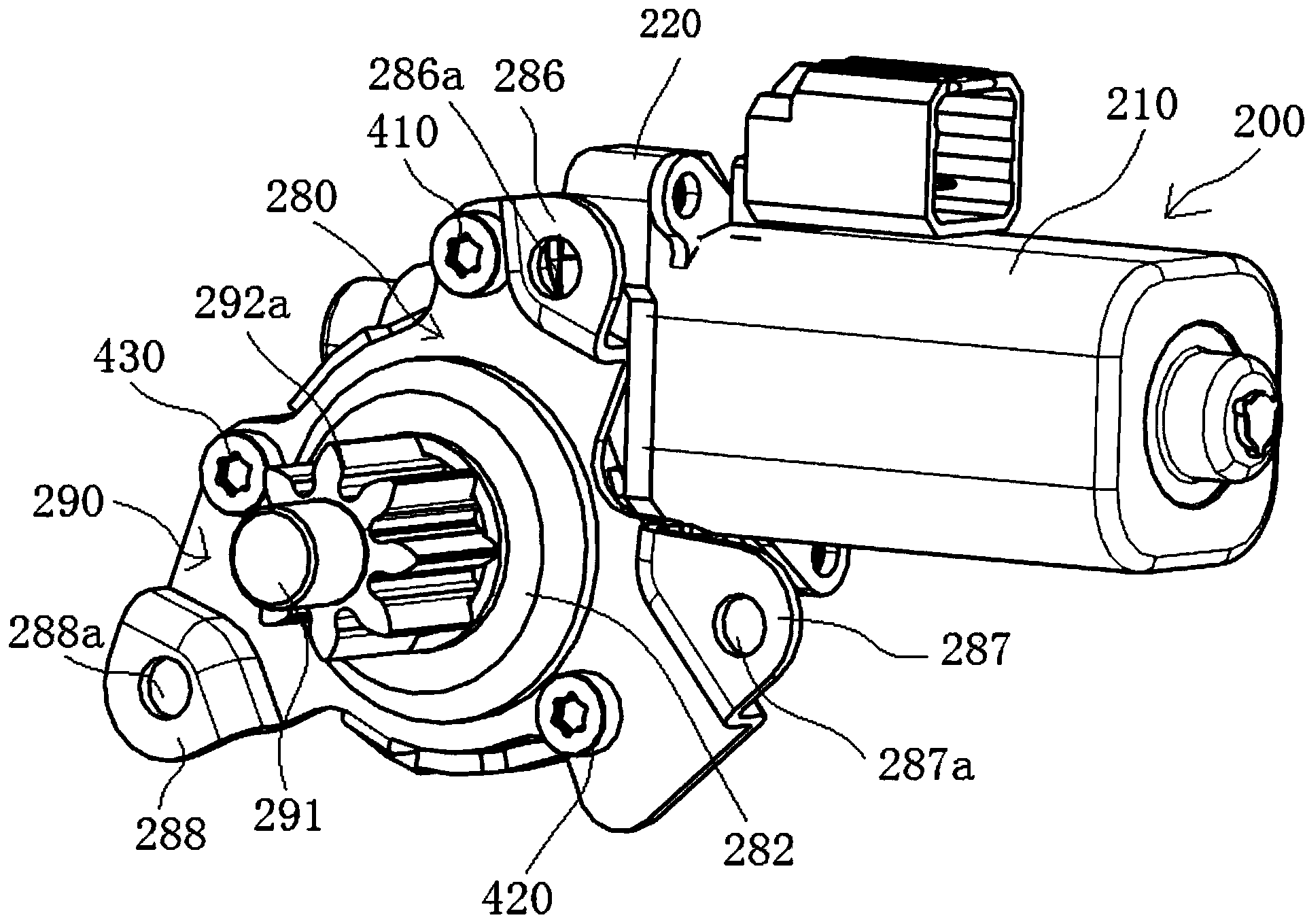 Electric lifting adjusting device for seat