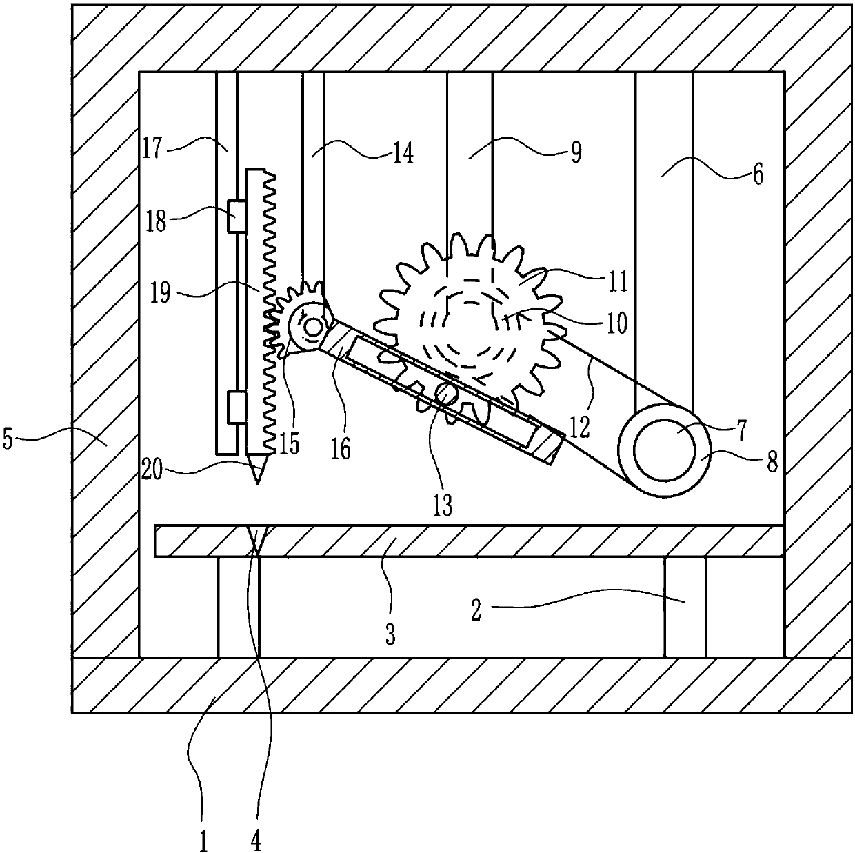 Steel plate bending device