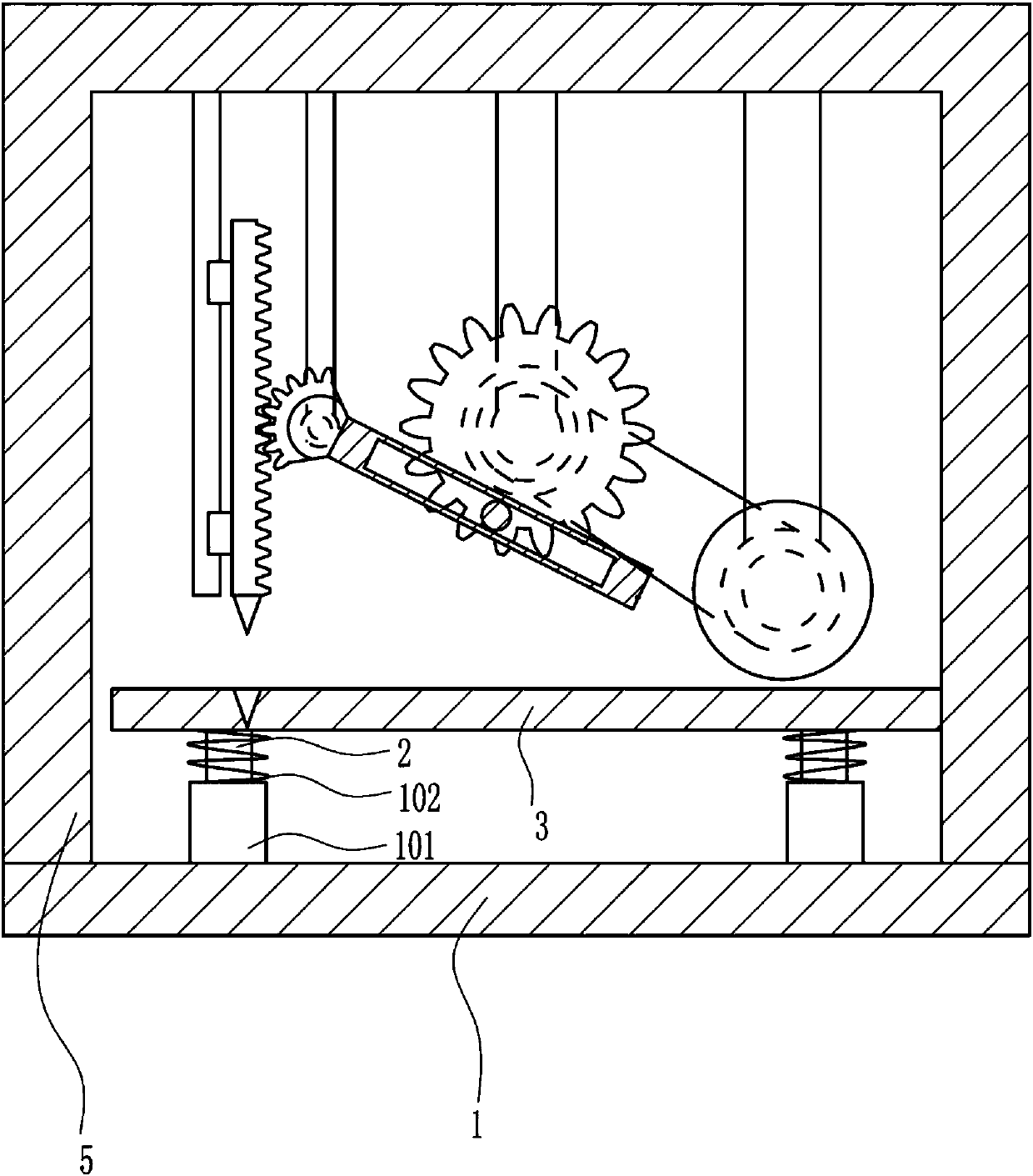 Steel plate bending device