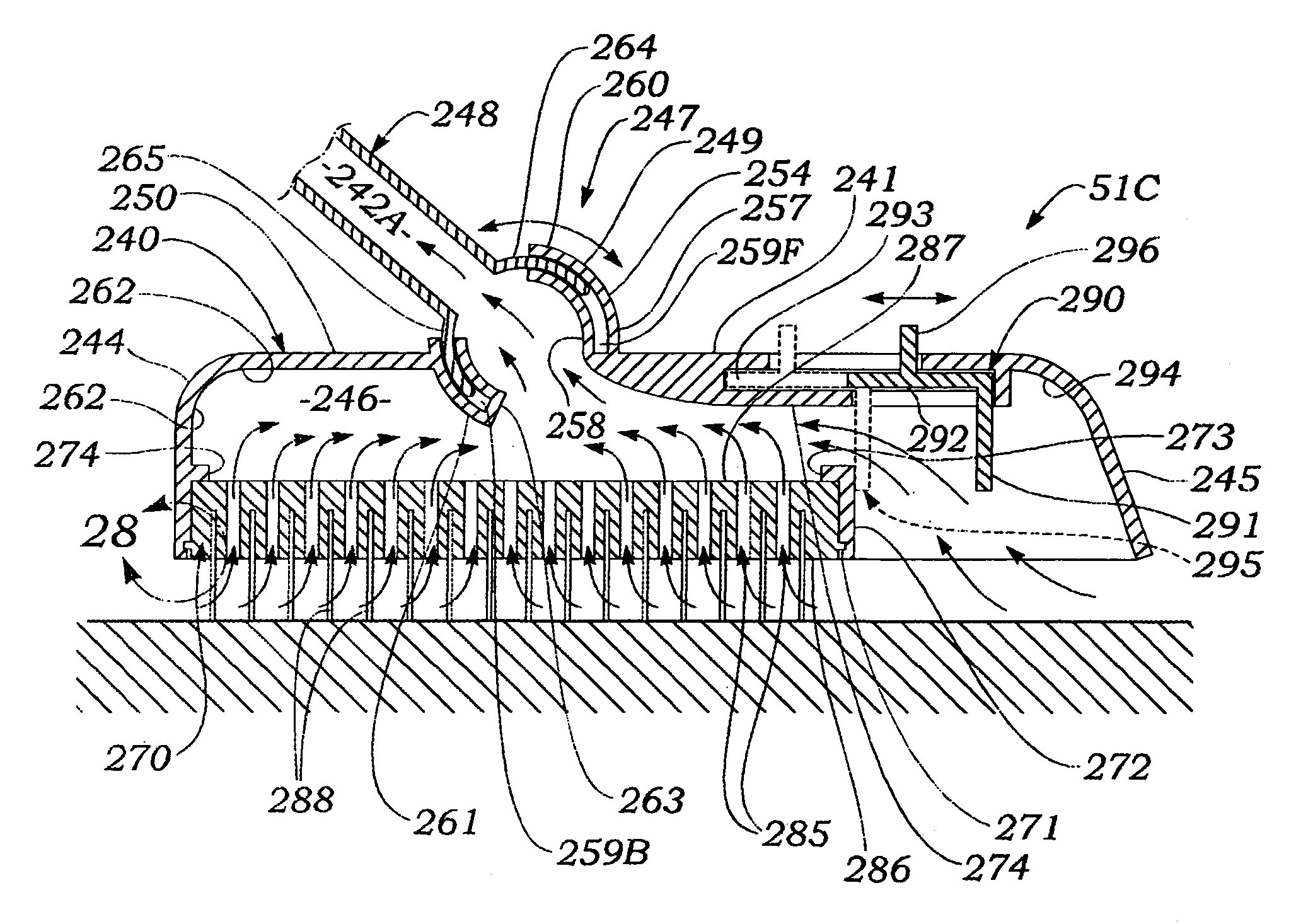 Vacuum broom apparatus