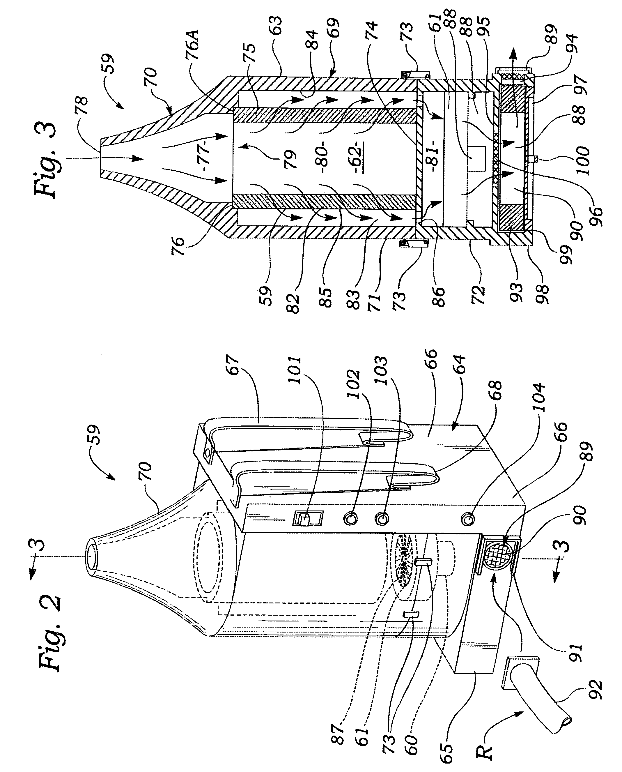 Vacuum broom apparatus