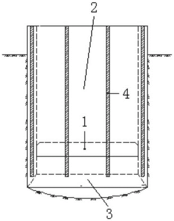 Grouting process for preventing secondary settlement of open caisson