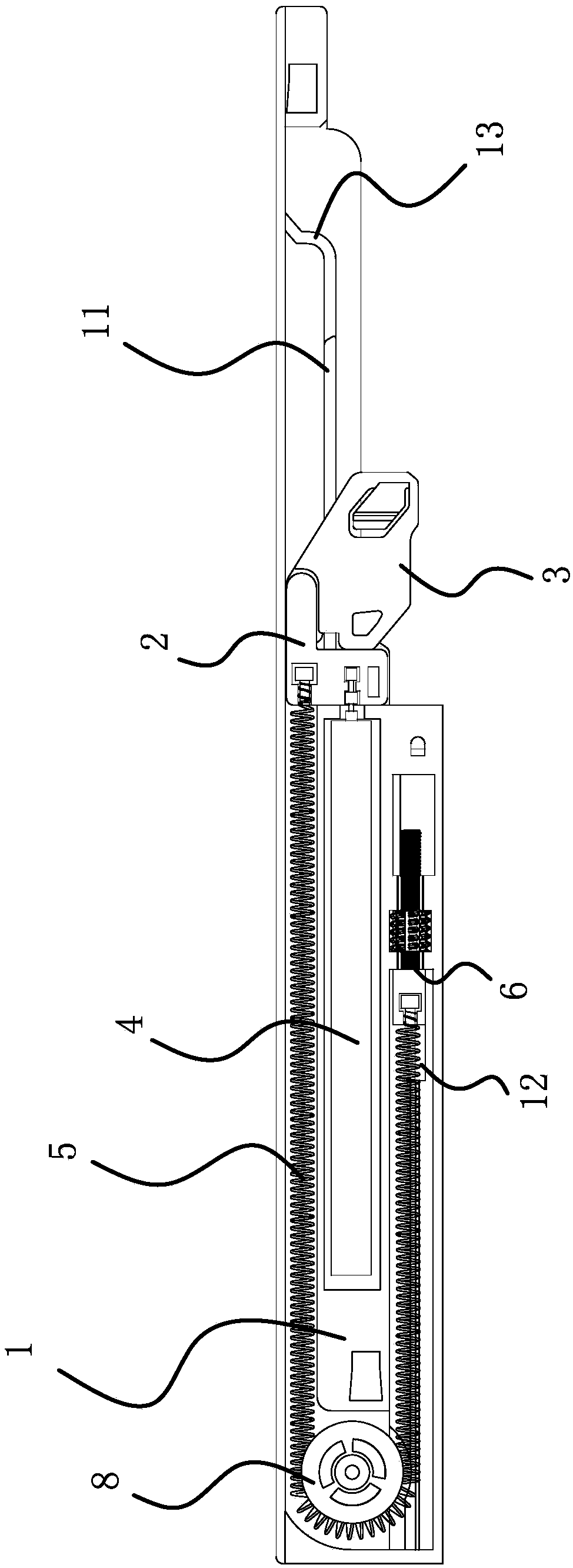 Adjustable damping system for sliding rail