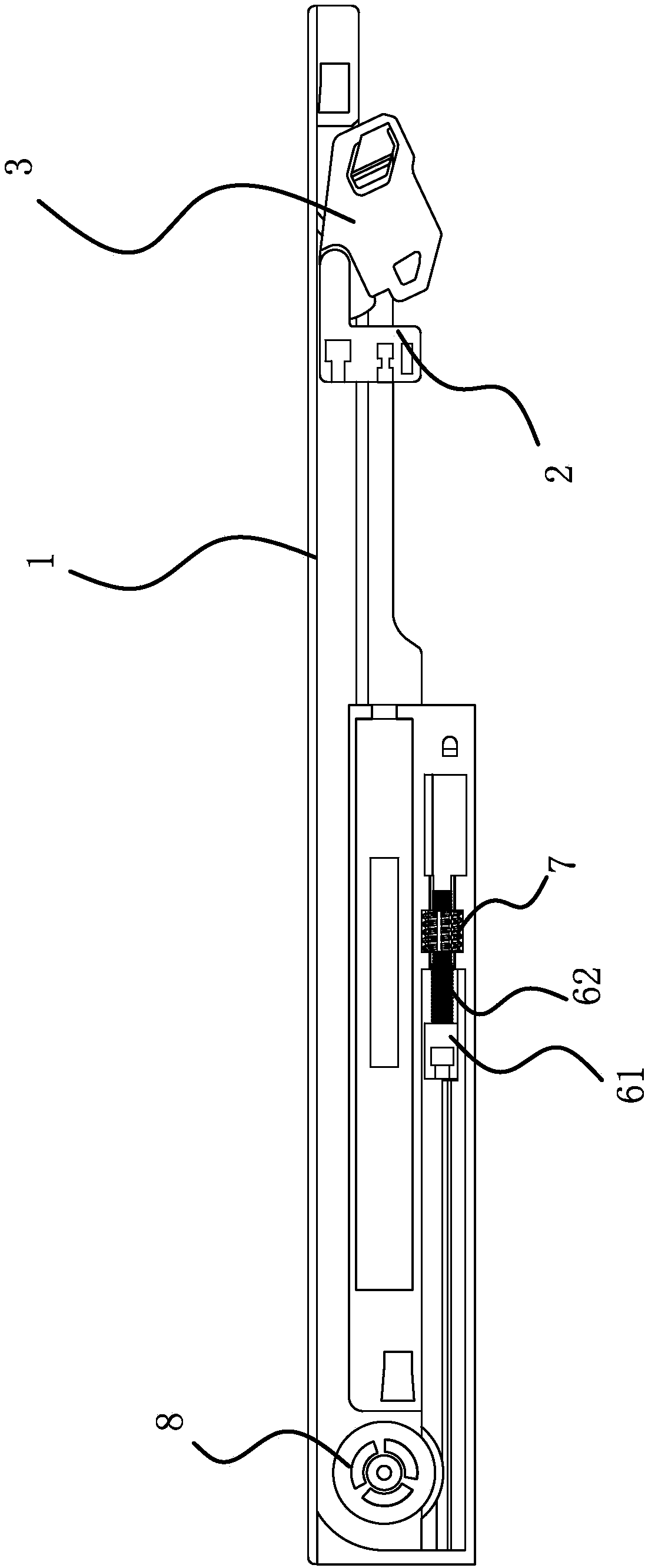 Adjustable damping system for sliding rail