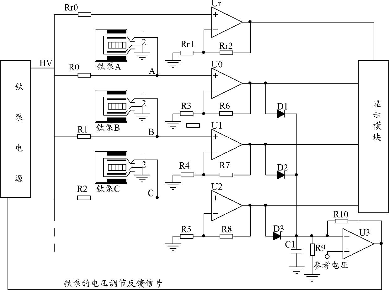 Parallel driving circuit for plurality of titanium pumps