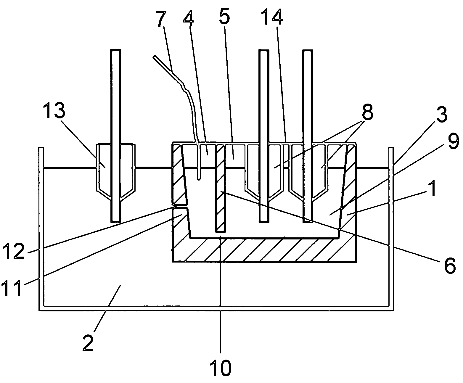 Method and system for casting metal and metal alloys